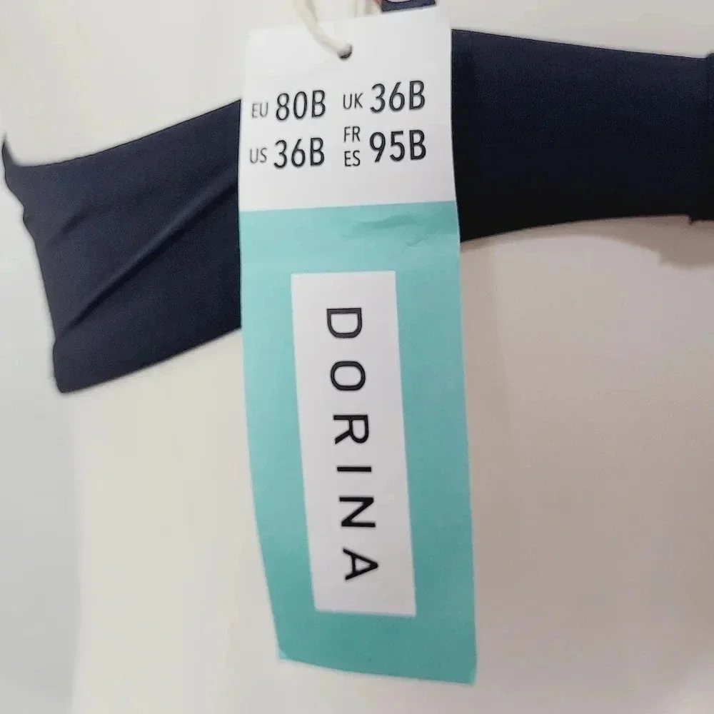 36B Dorina‎ Zuri Push Up Demi Underwire Bra Black NWT